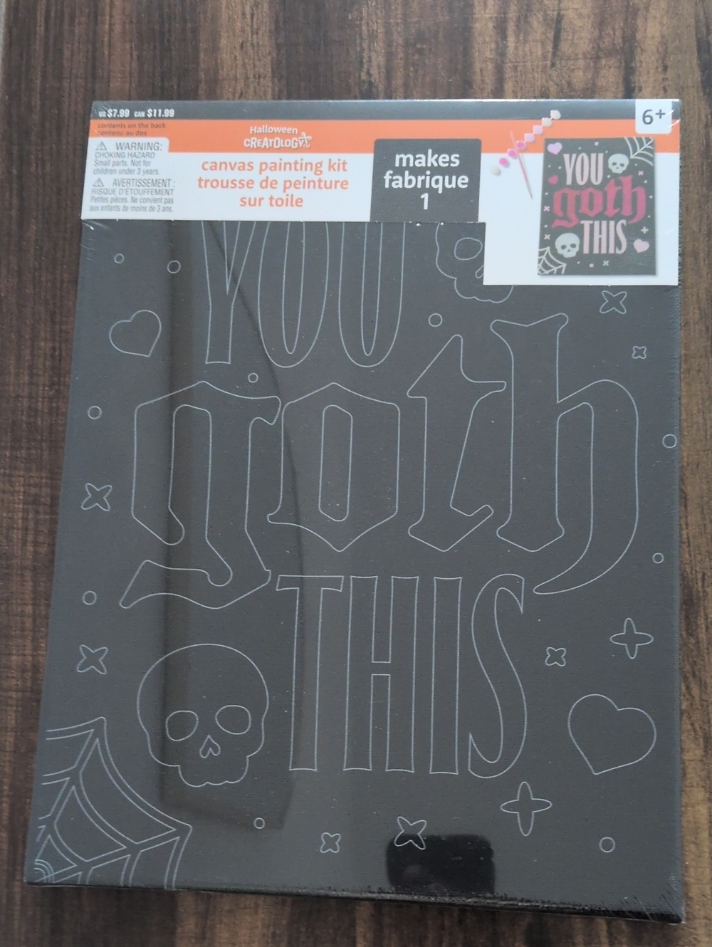 'You Goth This' Canvas Painting Kit - Black